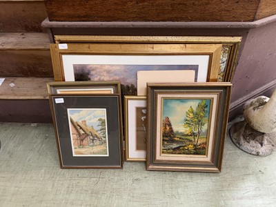 Lot 28 - A selection of framed, some glazed artworks