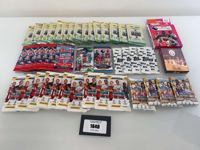 Lot 1640 - Large qty of various Panini and Topps football...