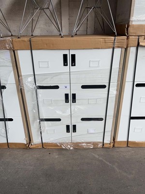 Lot 34 - 100cm 6 door locker in grey