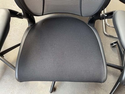 Lot 60 - 4x Human Scale charcoal mesh and black cloth...