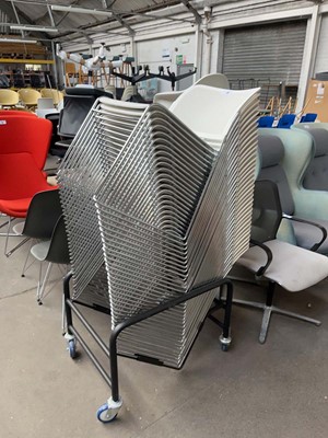 Lot 44 - Approx. 32 Boss Design 'Starr' stacking chairs...