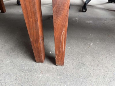Lot 64 - Pair of David Linley walnut framed and black...