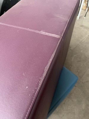 Lot 67 - 4x assorted leatherette colourful low-level...