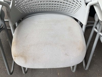 Lot 69 - 8x Herman Miller Sayl cantilever stacking...