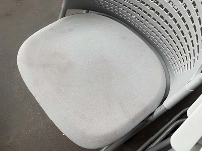 Lot 69 - 8x Herman Miller Sayl cantilever stacking...