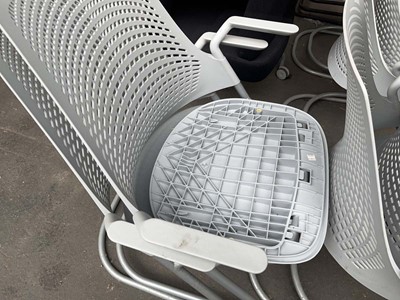 Lot 69 - 8x Herman Miller Sayl cantilever stacking...
