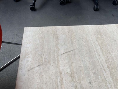 Lot 54 - Maxalto square stone top low-level coffee...
