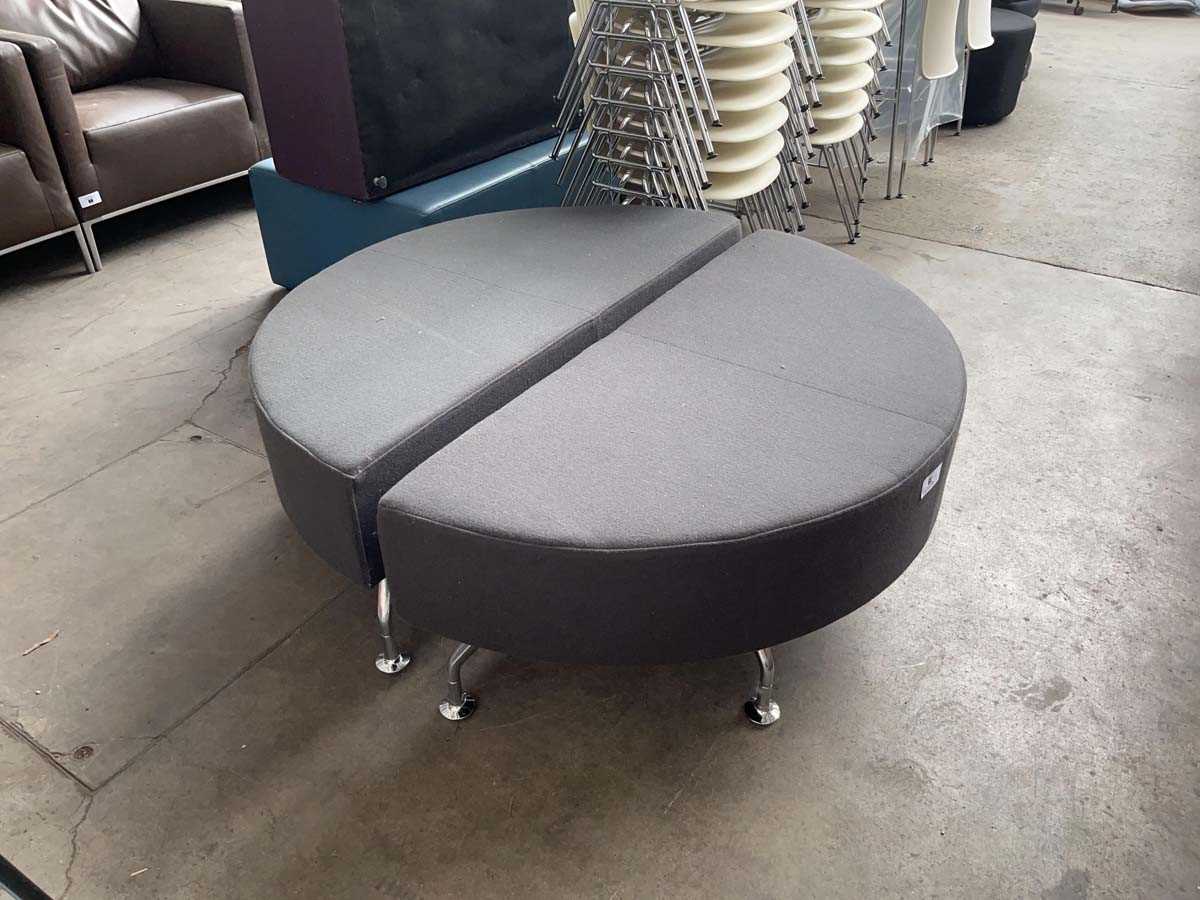 Lot 73 - Pair of Orangebox Demi Lune low-level stools...