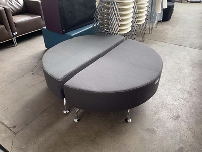 Lot 73 - Pair of Orangebox Demi Lune low-level stools...