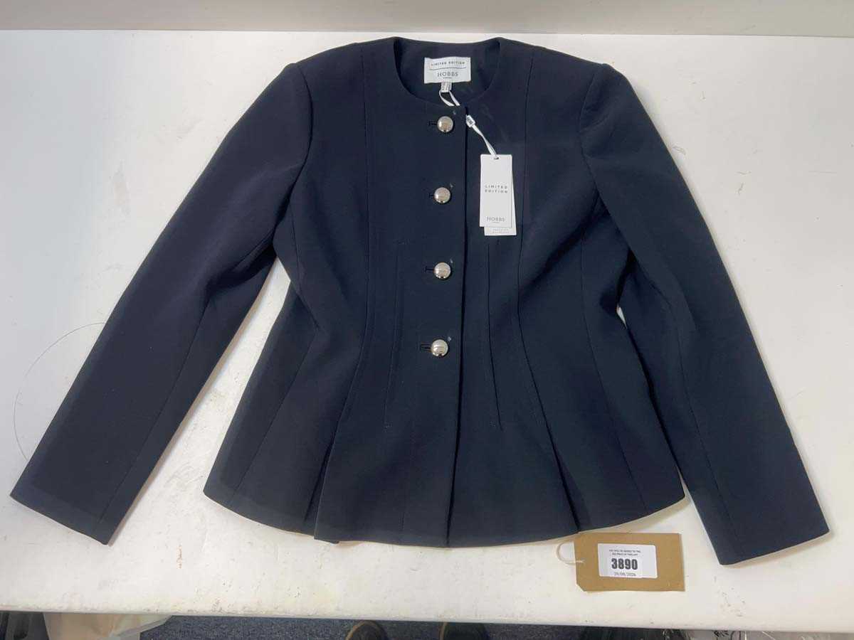 Lot 3890 - Hobbs Thurlowe jacket Navy (12) (hanging)