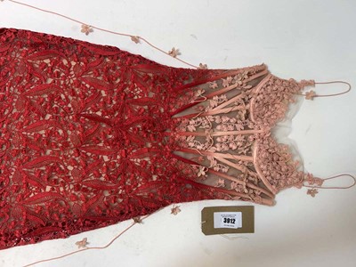 Lot 3912 - Montsand Red Noah dress (XS) (hanging)