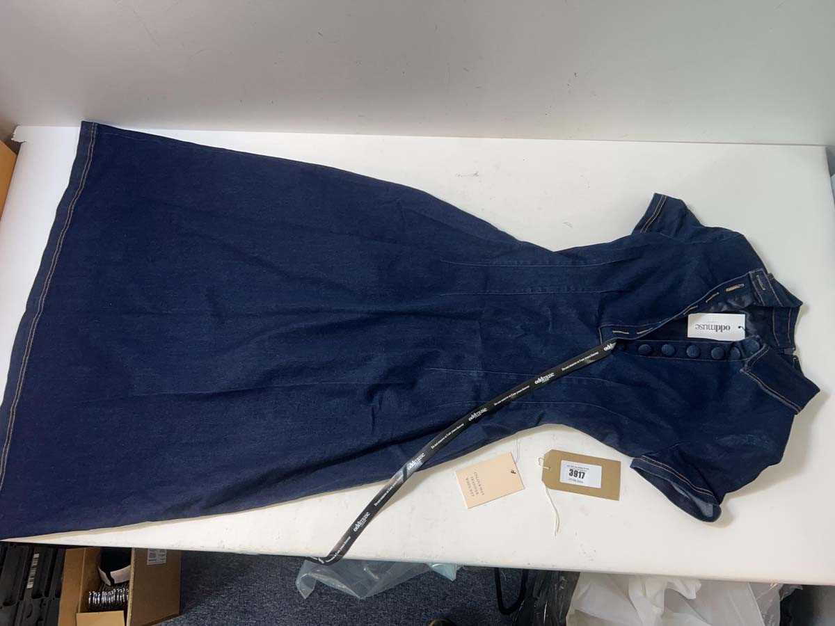 Lot 3917 - OddMuse denim collared midi dress (XS) (Hanging)