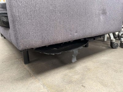 Lot 86 - Ikea 3-seater low settee in grey - 220cm wide
