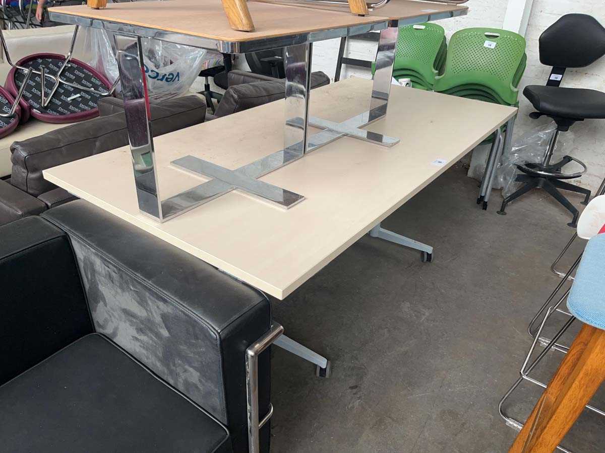 Lot 93 - Kusch and Co. folding office table- 180cm wide