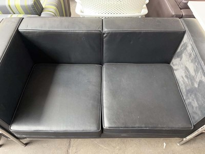 Lot 96 - After Le Corbusier, three LC-2 style 2-seater...