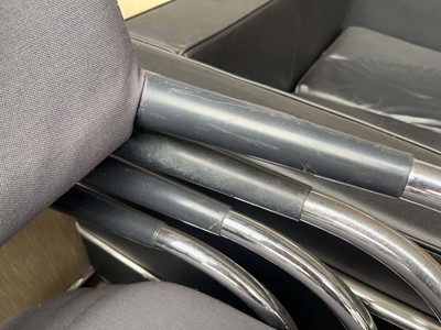 Lot 97 - 8 Vitra 'Visavis' stacking chairs with chrome...