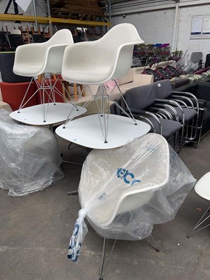 Lot 98 - Charles & Ray Eames for Vitra, two DAR Eiffel...