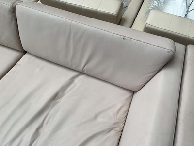Lot 108 - Pair of Davison Highley 3-seater settees in...
