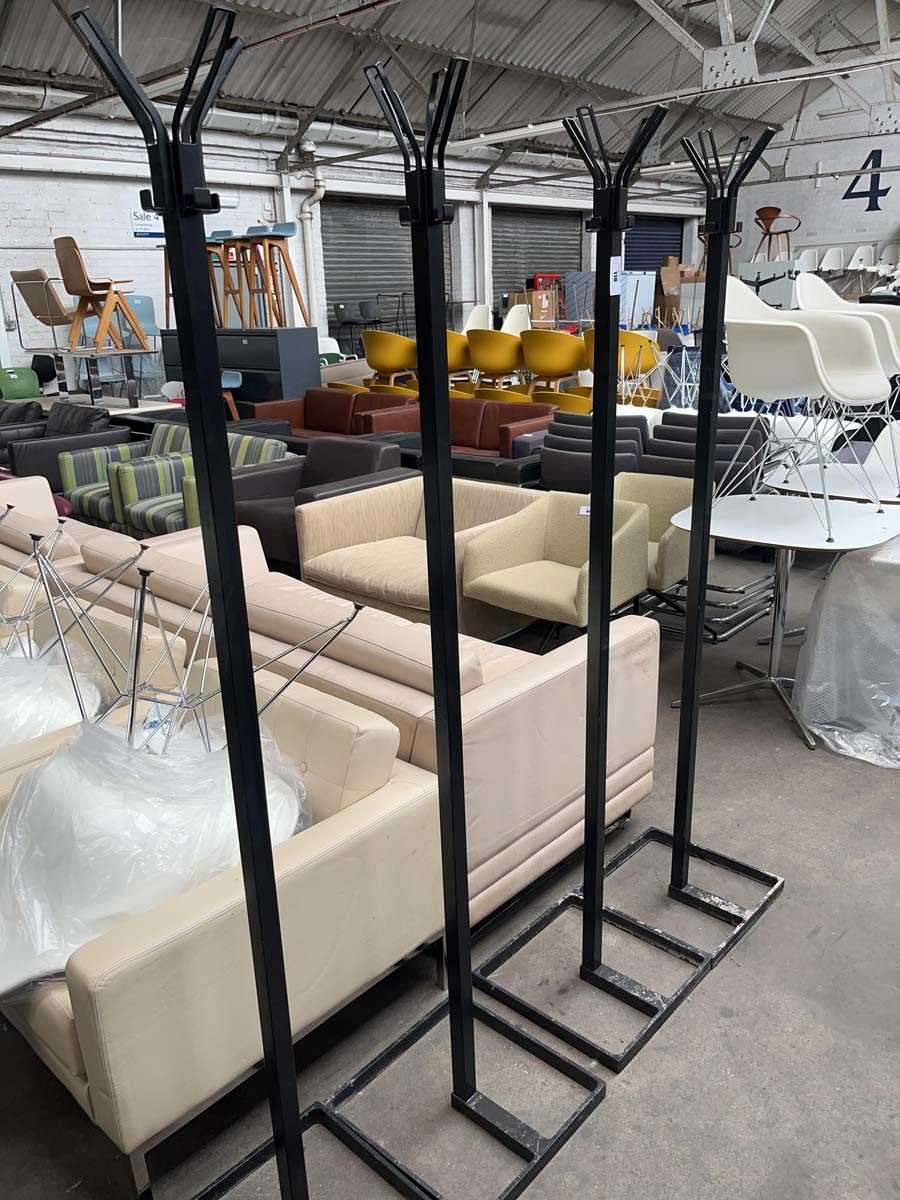 Lot 110 - 4 Techo black hat and coat stands