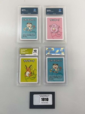 Lot 1010 - (4) 2019 Pokémon Old Maid Pokémon Center...