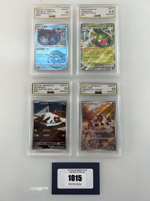 Lot 1015 - (4) 2024 Pokémon Super Electric Breaker JPN...