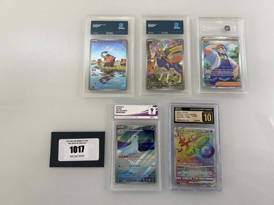 Lot 1017 - (5) Various Graded Pokémon Cards by TAG, CGC,...