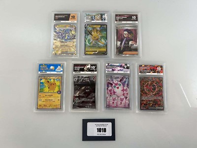 Lot 1018 - (7) Graded Pokémon Cards by ACE Grading...