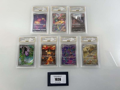 Lot 1020 - (7) Graded Japanese Pokémon Cards by Automated...