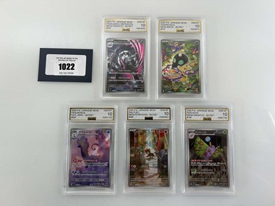 Lot 1022 - (5) Graded Japanese Pokémon Cards by Automated...