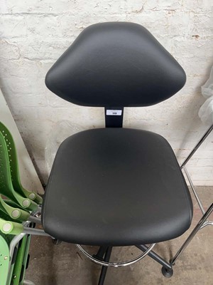 Lot 115 - Draughtsmans chair in black