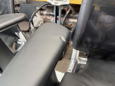 Lot 122 - 4 Vitra 'Meda' static office chairs with arms,...