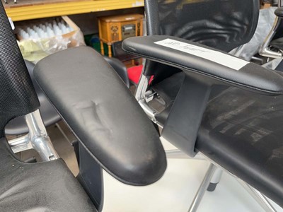 Lot 122 - 4 Vitra 'Meda' static office chairs with arms,...