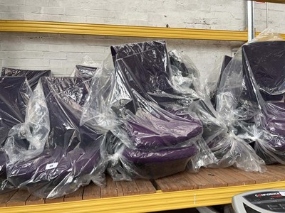 Lot 134 - Shelf with approximately 12 Toransen purple...