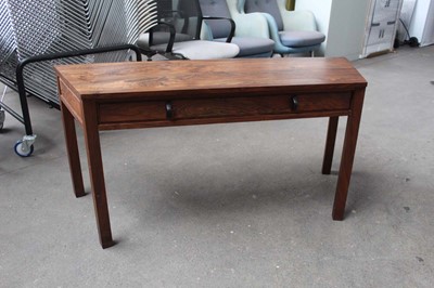 Lot 10 - Pair of walnut executive armchairs designed...