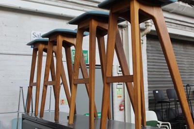 Lot 11 - Set of six Zeitraum 'Morph' stool with oak...