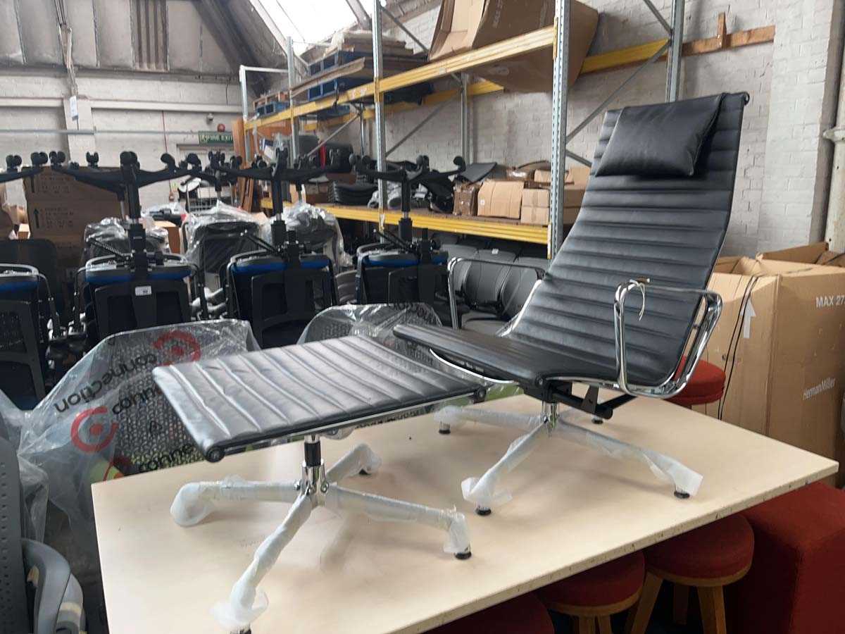 Lot 4 - Charles & Ray Eames for Vitra, an EA124 lounge...