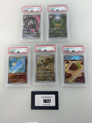 Lot 1027 - (5) Graded Japanese Pokémon Cards by PSA...