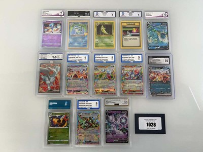Lot 1028 - (13) Various Graded Pokémon Cards by GetGraded,...