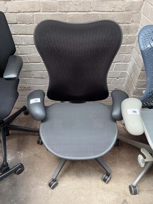 Lot 211 - Herman Miller Mirra office chair with black...