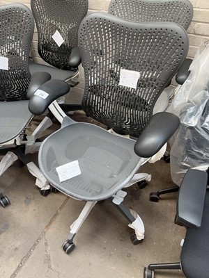 Lot 219 - Herman Miller Mirra office chair with charcoal...