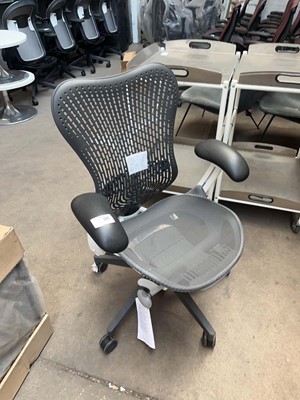 Lot 221 - Herman Miller Mirra office chair with charcoal...