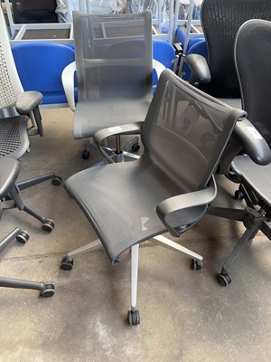 Lot 233 - 2 Herman Miller Setu chairs - 1 with white...