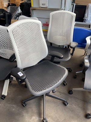 Lot 234 - 2 Herman Miller Celle chairs with white back...