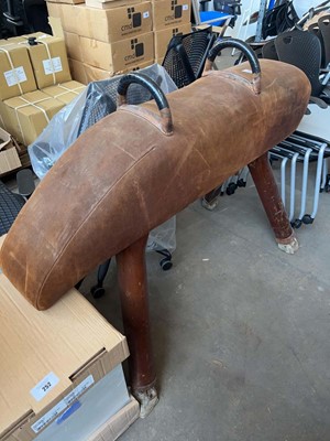 Lot 250 - Mid 20th century gymnasium horse