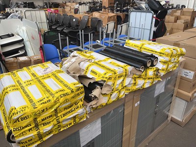 Lot 253 - Large number of rolls pallet wrap in black