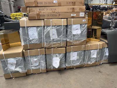 Lot 264 - 14 42cm grey 3-drawer pedestals