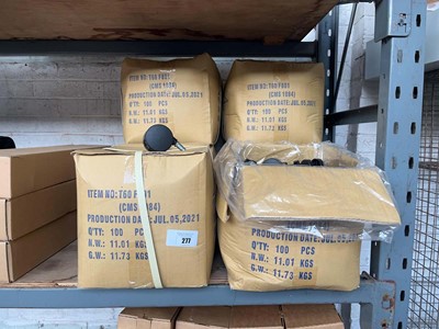 Lot 277 - 6 Boxes of 100 black chair casters