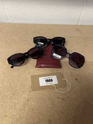 Lot x3 pairs of Radley designer sunglasses with x1...