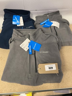 Lot x3 Columbia 1/4 zip fleeces - size XXL