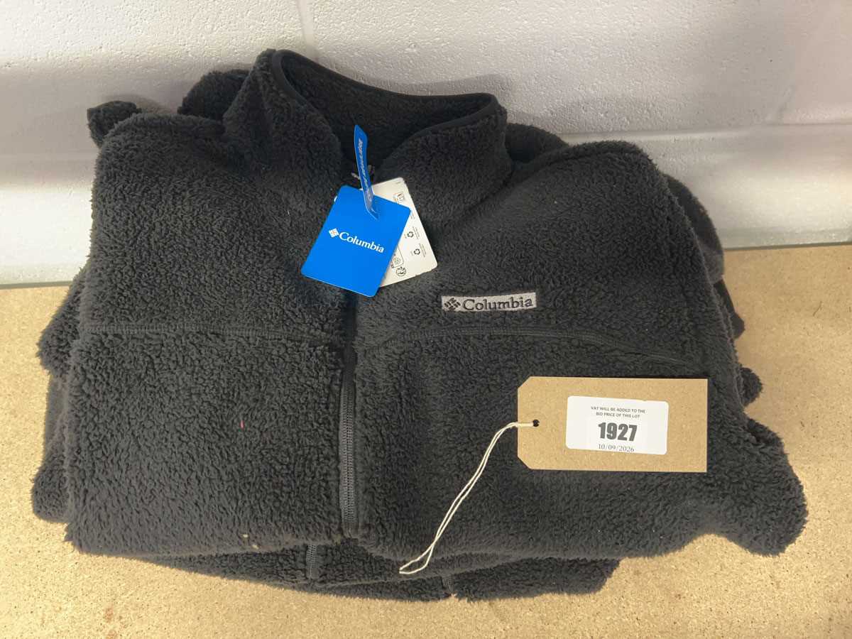 Lot x3 Columbia full zip fleece jackets - size XL